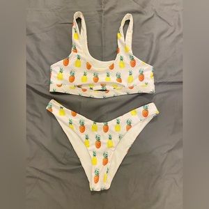 Sexy Cut-Out Pineapple bikini